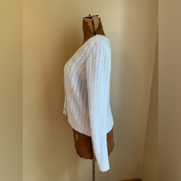 Major label group fuzzy blue cardigan sweater clean girl - Picture 4 of 7